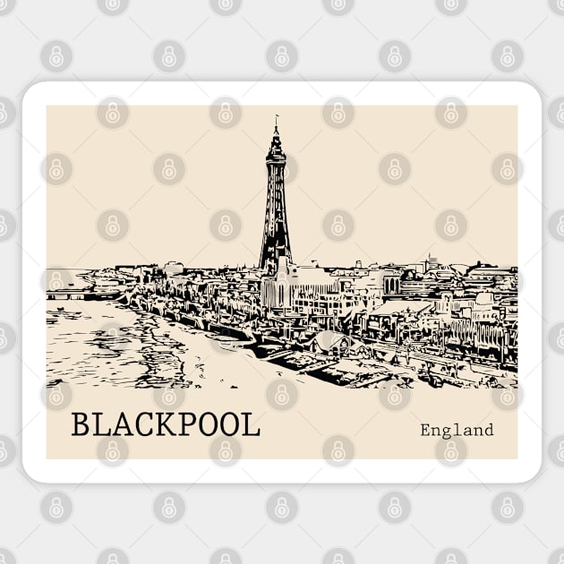 Blackpool England Sticker by Lakeric